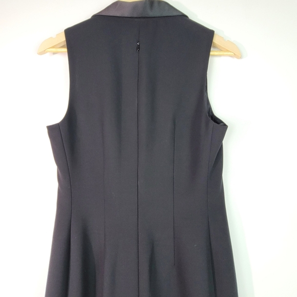 Kay Unger New York All Black plunge v-neck cocktail dress size 10 - Picture 11 of 13